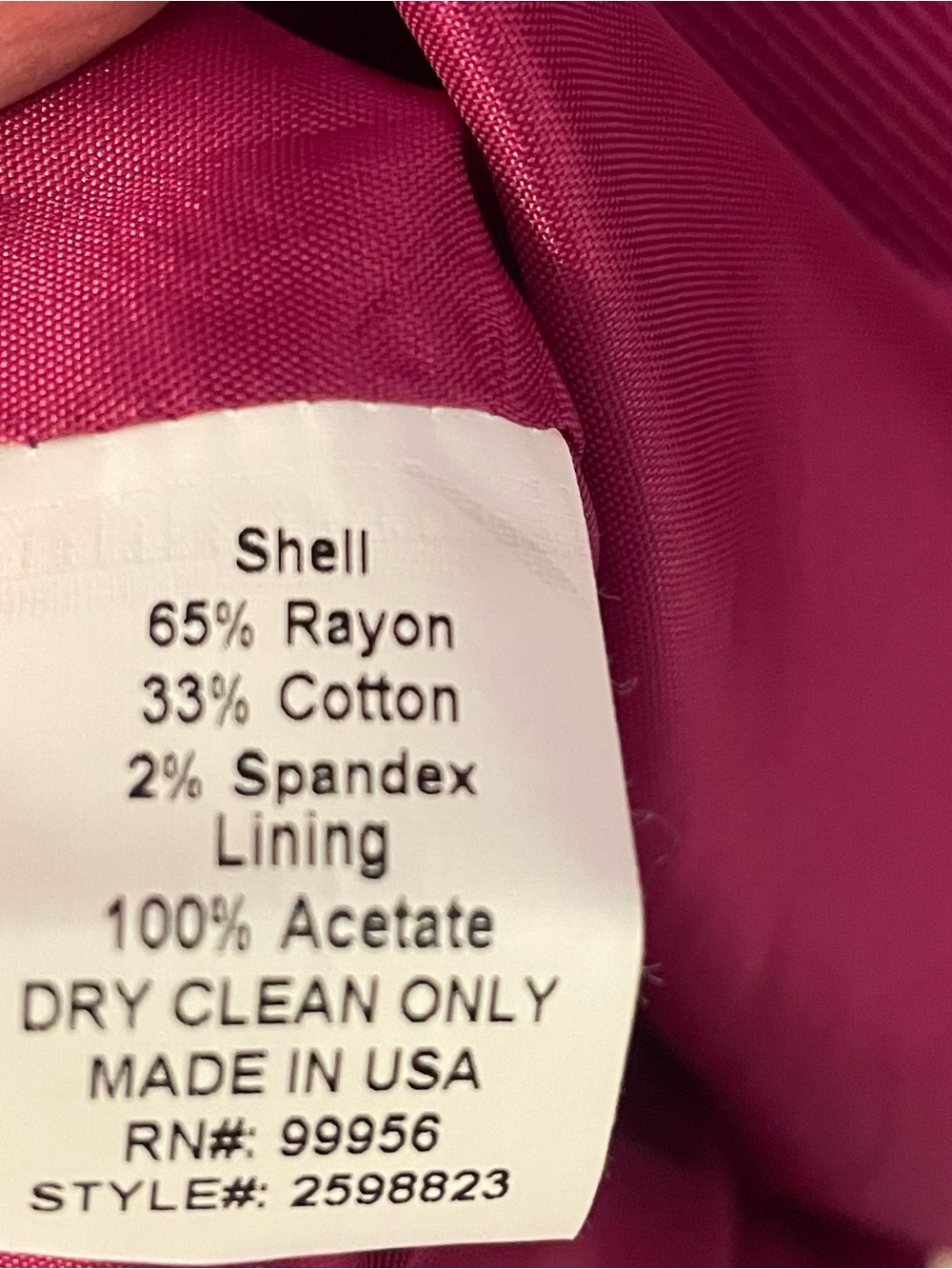 Shoshanna Fuchsia/Magenta Fit & Flare Dress Size 8 - Picture 5 of 5